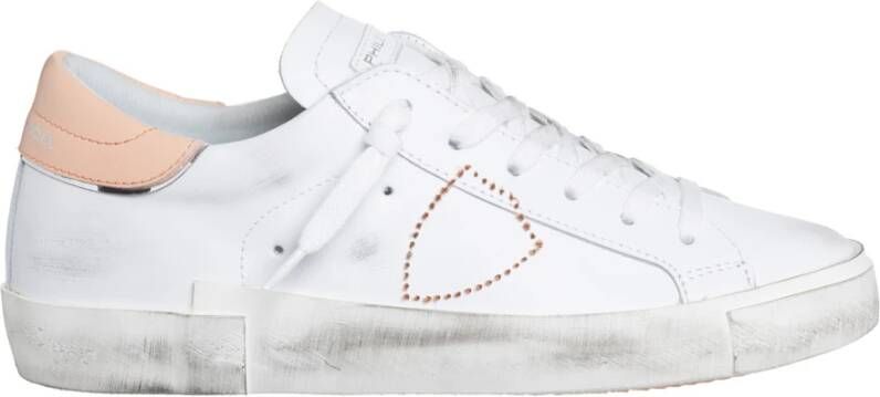 Philippe Model Stijlvolle witte leren sneakers Damesmode White Dames