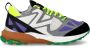 Philippe Model Rocx Grijze en Paarse Sneaker White Heren - Thumbnail 1