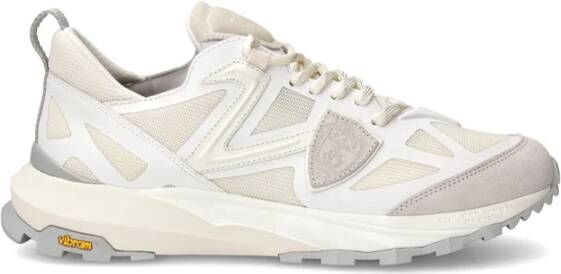 Philippe Model Dynamische witte sneakers met OrthoLite en Vibram zool White Heren