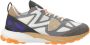 Philippe Model Stijlvolle Nylon Leren Sneakers voor Heren Grijs Heren - Thumbnail 1