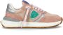 Philippe Model Roze Nylon Leren Sneakers Antibes Multicolor Dames - Thumbnail 7