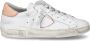 Philippe Model Roze Suède Geborduurde Lage Top Sneakers Multicolor Dames - Thumbnail 1