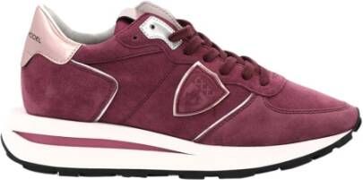 Philippe Model Roze Tropez Haute Lage Dames Sneakers Roze Dames