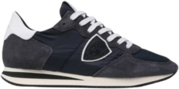 Philippe Model men's shoes suede trainers sneakers Trpx Blauw Heren - Foto 5