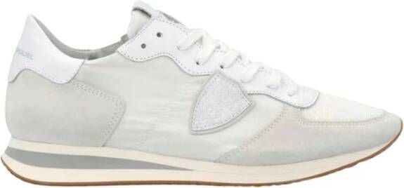 Philippe Model Trpx sneakers van nylon en suède White Heren