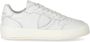 Philippe Model Witte Sneakers met Logo Patch en Contrasterende Hiel White Dames - Thumbnail 63