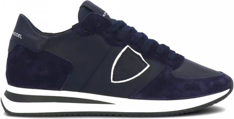 Philippe Model Trpx Veau Sneakers Stijlvol en Comfortabel Blauw Heren
