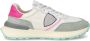 Philippe Model Vintage Racing Style Sneakers Wit Fuchsia Multicolor Dames - Thumbnail 1