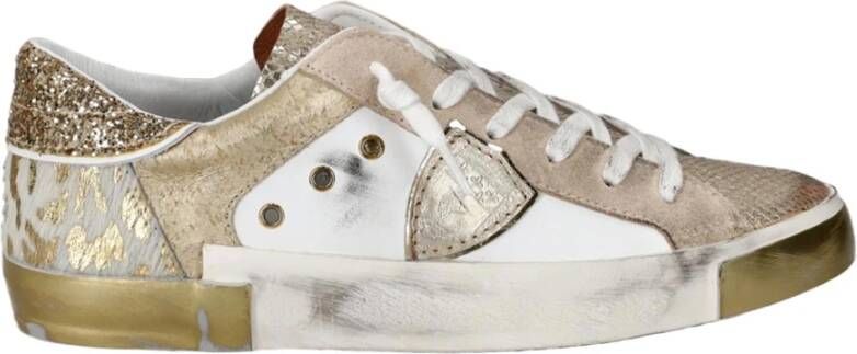 Philippe Model Italiaanse Glitter Sneakers White Dames