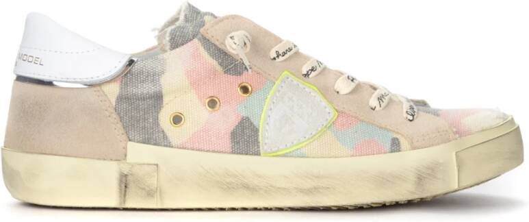 Philippe Model Vintage Effect Lage Top Camouflage Schoenen