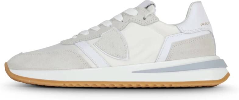 Philippe Model Ivoor Leren Sneakers met Contrasterende Details Beige Heren - Foto 13