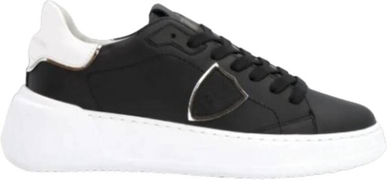 Philippe Model Tres Temple Sneakers: Schone vormen Italiaanse materialen Black Dames