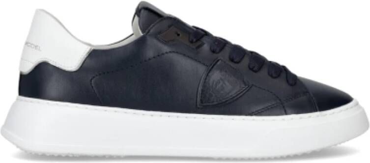 Philippe Model Zwarte Sneakers voor Heren Black Heren