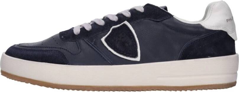 PHILIPPE MODEL Lage Sneakers Heren Nice Low Man Maat: 42 Materiaal: Suède Kleur: Blauw - Foto 2