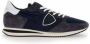 Philippe Model men's shoes suede trainers sneakers Trpx Blauw Heren - Thumbnail 8