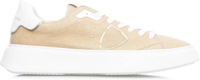 Philippe Model Temple Sneakers Trendy en Comfortabel Beige Dames