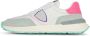 Philippe Model Vintage Racing Style Sneakers Wit Fuchsia Multicolor Dames - Thumbnail 14