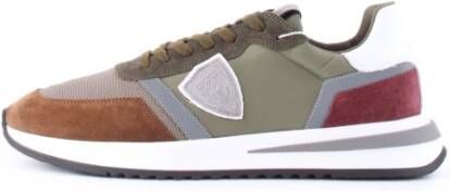 Philippe Model Heren Sneakers Paris Tylu W017 Groen Bruin Groen Heren