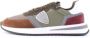 Philippe Model Heren Sneakers Paris Tylu W017 Groen Bruin Groen Heren - Thumbnail 10