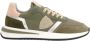 Philippe Model Glamoureuze Metallic Sneakers voor modebewuste vrouwen Green Dames - Thumbnail 1