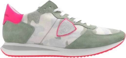 Philippe Model Camouflage Pop Green Hardloopschoenen Meerkleurig Dames