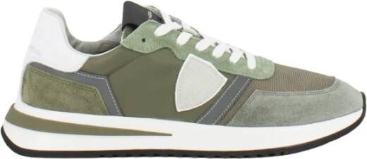 Philippe Model Stijlvolle Tropez 2.1 Low Sneakers Green Heren