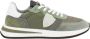 Philippe Model Blauwe Nylon Sneakers met Suède Details Multicolor Heren - Thumbnail 1