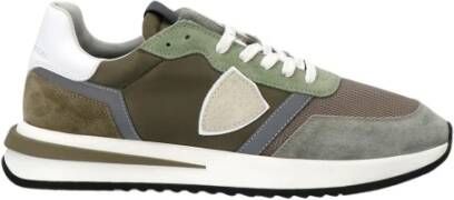 Philippe Model Stijlvolle Tropez 2.1 Low Sneakers Green Heren