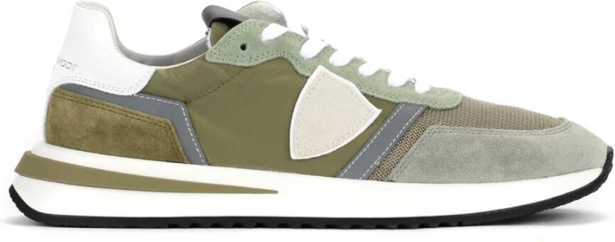 Philippe Model Stijlvolle Tropez 2.1 Low Sneakers Green Heren