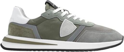 Philippe Model Stijlvolle Tropez 2.1 Low Sneakers Green Heren