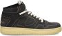 Philippe Model Hoge Sneakers LGMU CR02 LA GRANDE MID-CRACKLE NOIR - Thumbnail 1