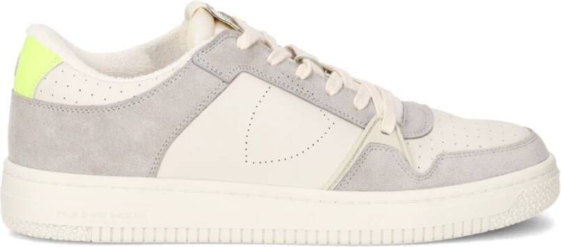 Philippe Model Klassieke leren sneaker met veloursdetails