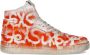 Philippe Model Urban Graffiti Sneakers Heren Wit Oranje Multicolor Heren - Thumbnail 1