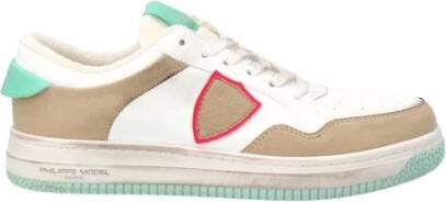 Philippe Model Leren Vetersneakers voor Dames White Dames