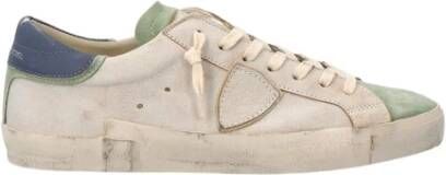 Philippe Model Vintage Leren Sneakers White Heren