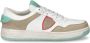 Philippe Model Leren Vetersneakers voor Dames White Dames - Thumbnail 3