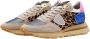 Philippe Model Beige Sneakers met Vintage-geïnspireerd Ontwerp Multicolor Dames - Thumbnail 7
