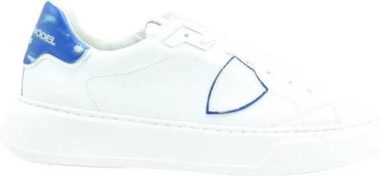 Philippe Model Witte Blauwe Temple Sneakers Ode Frankrijk Multicolor Heren