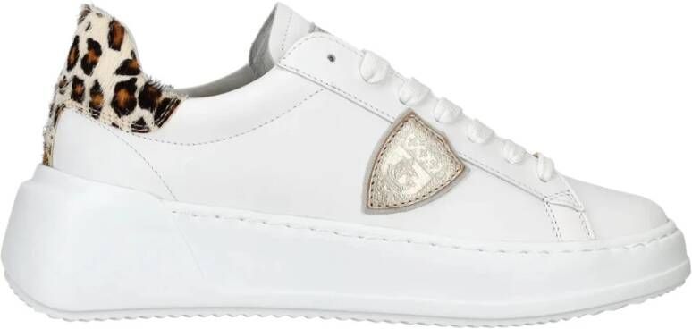 Philippe Model Dierenprint Lage Top Sneakers White Dames