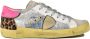 Philippe Model Sneakers met rubberen zool leermix Multicolor Dames - Thumbnail 1