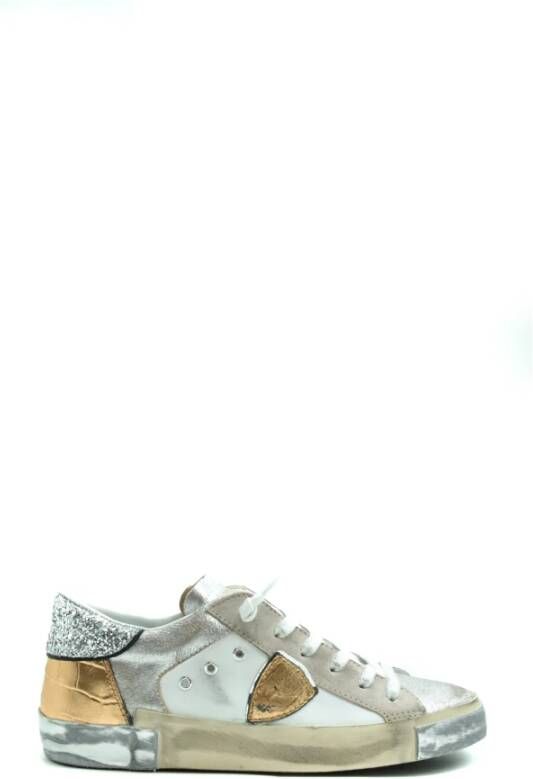 Philippe Model Dames Sneakers met Glitter Stijlvol en Comfortabel Roze Dames