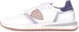 Philippe Model Casual Tropez 2.1 Sneakers Wit Blauw Rood Multicolor Heren - Thumbnail 26