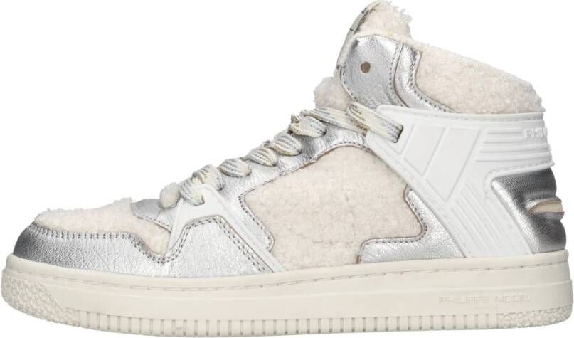 PHILIPPE MODEL Hoge Sneakers Dames La Grande Mid Woman Maat: 37 Materiaal: Leer Kleur: Wit