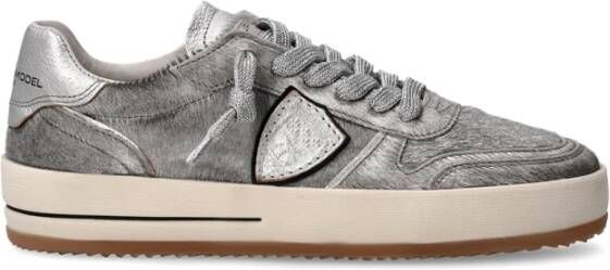 Philippe Model Lage Dames Sneakers Stijlvol Comfortabel Gray
