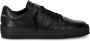 Philippe Model Zwarte leren sneakers met geperforeerde neus Black Heren - Thumbnail 1