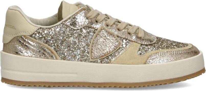 Philippe Model Low-Top Sneakers Nice Low Woman in champagne kleuren