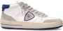 Philippe Model Vintage High-Top Sneakers Wit Blauw White Heren - Thumbnail 1