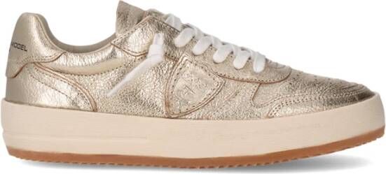 Philippe Model Gouden Tennisschoenen Vrouwen Modieus Ontwerp Yellow Dames
