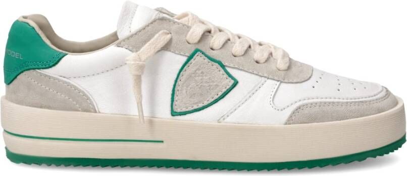 Philippe Model Sneakers Nice Tennis Women Wit Groen Multicolor Dames
