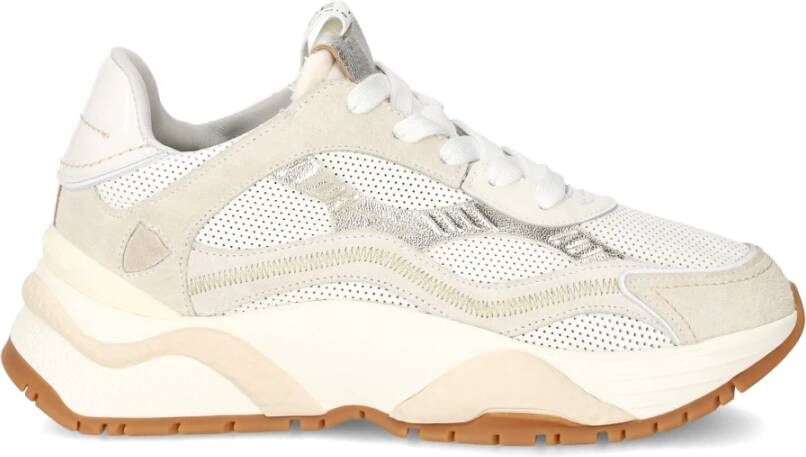 Philippe Model Low-Top Sneakers Sneaker aus Materialmix in wit